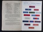 Brožura britské a zahraniční stuhy k vyznamenáním, vydání z r. 1944