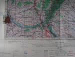 Barevná mapa RAF 1944 cíl vídeň