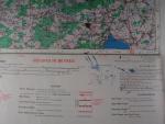 Barevná mapa RAF 1944 cíl Komárno