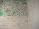 Barevná mapa RAF 1944 cíl Passau