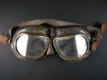 Letecké brýle britského letectva RAF , lomené , typ VII., chybí nosní řemínek