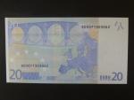20 Euro 2002 s.D, Estonsko, podpis Mario Draghi, R027 tiskárna Bundesdruckerei, Německo