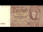 1000 Reichsmark 22.2.1936 serie B, platná na čs. území
