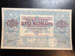 100 Kč 1919 reprint města Ivančice 2018, papír s vodoznakem a UV tiskem, STC Praha, orig. balení