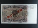 Německo, 50 Rtm 1934 série A s perf. DRUCKPROBE a s přetiskem MUSTER, platná na ČS území, Ro. 165M, Ba. D16, Pi. 172s