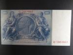 Německo, 100 RM 1935 série U, mírové vydání, podtiskové písmeno B