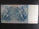 Německo, 100 RM 1935 série Q, mírové vydání, podtiskové písmeno G