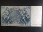 Německo, 100 RM 1935 série J, mírové vydání, podtiskové písmeno E