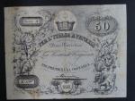 Lombardsko - Benátsko, 50 Lire correnti 1848 - darovací poukázky, Dono Patriotico, Ri. 515 