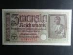 vydání pro obsazené území 1939-45, 20 Reichsmark b.d. série A, Ros. 554