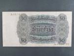 Německo, 50 RM 1924 série A, podtiskové písmeno D, Ba. D5