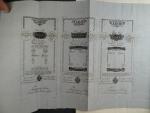 císařský patent Františka I. z 19.8.1796 k vydání bankocedulí včetně formulářů 5, 10, 25, 50 / 100, 500 a 1000 Gulden 1.8.1796, Ri. 23 - 29 Fa