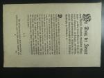 císařský patent Františka I. z 19.8.1796 k vydání bankocedulí včetně formulářů 5, 10, 25, 50 / 100, 500 a 1000 Gulden 1.8.1796, Ri. 23 - 29 Fa