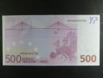 500 Euro 2002 s.V, Španělsko, podpis Willema F. Duisenberga, T001 tiskárna  Belgie