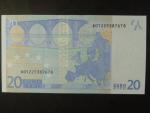 20 Euro 2002 s.D, Estonsko, podpis Mario Draghi, R028 tiskárna Bundesdruckerei, Německo