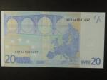 20 Euro 2002 s.D, Estonsko, podpis Mario Draghi, R031 tiskárna Bundesdruckerei, Německo