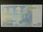 20 Euro 2002 s.E, Slovensko, podpis Jeana-Clauda Tricheta, G013 tiskárna Koninklijke Joh. Enschedé, Holandsko