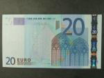 20 Euro 2002 s.L, Finsko, podpis Jeana-Clauda Tricheta, R025 tiskárna Bundesdruckerei, Německo 