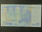 20 Euro 2002 s.L, Finsko, podpis Jeana-Clauda Tricheta, R030 tiskárna Bundesdruckerei, Německo 