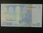 20 Euro 2002 s.M, Portugalsko, podpis Willema F. Duisenberga, U004 tiskárna  Valora - Banco de Portugalsko, Portugalsko
