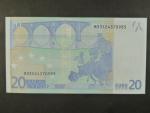20 Euro 2002 s.M, Portugalsko, podpis Willema F. Duisenberga, U006 tiskárna  Valora - Banco de Portugalsko, Portugalsko