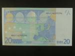 20 Euro 2002 s.M, Portugalsko, podpis Jeana-Clauda Tricheta, U017 tiskárna  Valora - Banco de Portugalsko, Portugalsko