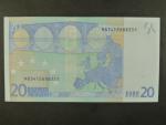 20 Euro 2002 s.M, Portugalsko, podpis Jeana-Clauda Tricheta, U018 tiskárna  Valora - Banco de Portugalsko, Portugalsko