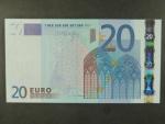 20 Euro 2002 s.M, Portugalsko, podpis Jeana-Clauda Tricheta, U020 tiskárna  Valora - Banco de Portugalsko, Portugalsko