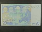 20 Euro 2002 s.P, Holandsko, podpis Jeana-Clauda Tricheta, G015 tiskárna Koninklijke Joh. Enschedé, Holandsko