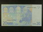 20 Euro 2002 s.P, Holandsko, podpis Mario Draghi, R017 tiskárna Bundesdruckerei, Německo 