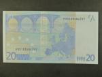 20 Euro 2002 s.P, Holandsko, podpis Mario Draghi, R023 tiskárna Bundesdruckerei, Německo 