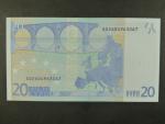 20 Euro 2002 s.S, Itálie, podpis Willema F. Duisenberga, J002 tiskárna Istituto Poligrafico e Zecca dello Stato, Itálie