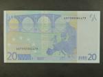 20 Euro 2002 s.S, Itálie, podpis Willema F. Duisenberga, J005 tiskárna Istituto Poligrafico e Zecca dello Stato, Itálie