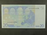 20 Euro 2002 s.S, Itálie, podpis Jeana-Clauda Tricheta, J012 tiskárna Istituto Poligrafico e Zecca dello Stato, Itálie
