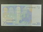 20 Euro 2002 s.S, Itálie, podpis Mario Draghi, J030 tiskárna Istituto Poligrafico e Zecca dello Stato, Itálie