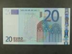 20 Euro 2002 s.S, Itálie, podpis Mario Draghi, J032 tiskárna Istituto Poligrafico e Zecca dello Stato, Itálie