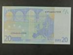20 Euro 2002 s.S, Itálie, podpis Mario Draghi, J034 tiskárna Istituto Poligrafico e Zecca dello Stato, Itálie
