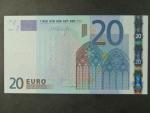 20 Euro 2002 s.E, Slovensko, podpis Jeana-Clauda Tricheta, R031 tiskárna Bundesdruckerei, Německo 