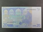 20 Euro 2002 s.U, Francie, podpis Willema F. Duisenberga, L014 tiskárna Banque de France, Francie