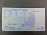 20 Euro 2002 s.U, Francie, podpis Willema F. Duisenberga, L015 tiskárna Banque de France, Francie