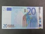 20 Euro 2002 s.U, Francie, podpis Jeana-Clauda Tricheta, L037 tiskárna Banque de France, Francie