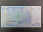 20 Euro 2002 s.U, Francie, podpis Jeana-Clauda Tricheta, L044 tiskárna Banque de France, Francie
