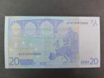 20 Euro 2002 s.U, Francie, podpis Jeana-Clauda Tricheta, L049 tiskárna Banque de France, Francie