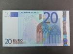 20 Euro 2002 s.U, Francie, podpis Jeana-Clauda Tricheta, L050 tiskárna Banque de France, Francie