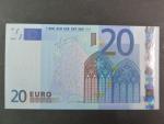 20 Euro 2002 s.U, Francie, podpis Jeana-Clauda Tricheta, L052 tiskárna Banque de France, Francie