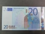 20 Euro 2002 s.U, Francie, podpis Jeana-Clauda Tricheta, L055 tiskárna Banque de France, Francie