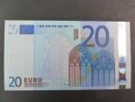 20 Euro 2002 s.U, Francie, podpis Jeana-Clauda Tricheta, L062 tiskárna Banque de France, Francie