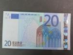 20 Euro 2002 s.U, Francie, podpis Jeana-Clauda Tricheta, L063 tiskárna Banque de France, Francie
