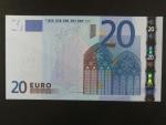 20 Euro 2002 s.U, Francie, podpis Jeana-Clauda Tricheta, L066 tiskárna Banque de France, Francie