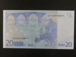 20 Euro 2002 s.U, Francie, podpis Jeana-Clauda Tricheta, L071 tiskárna Banque de France, Francie